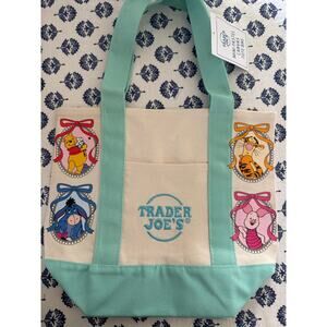 Disney Winnie The Pooh Coquette Green Custom Made Trader Joes Mini Tote